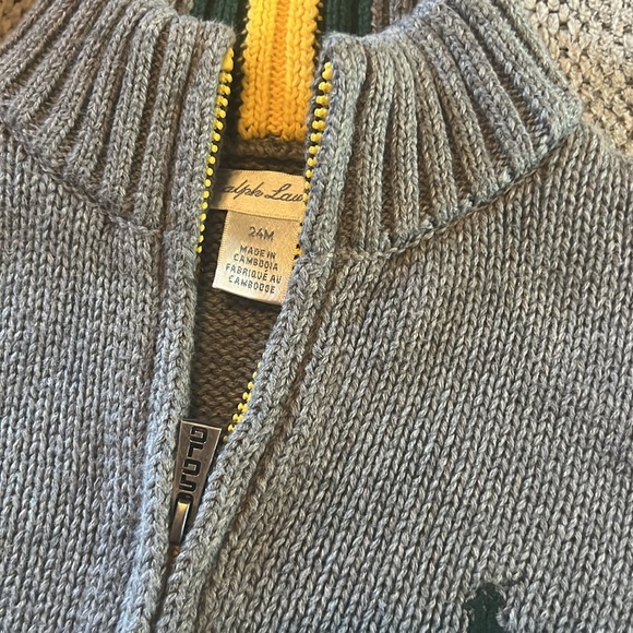 Toddler boy 124 sweater color grey - Picture 4 of 7